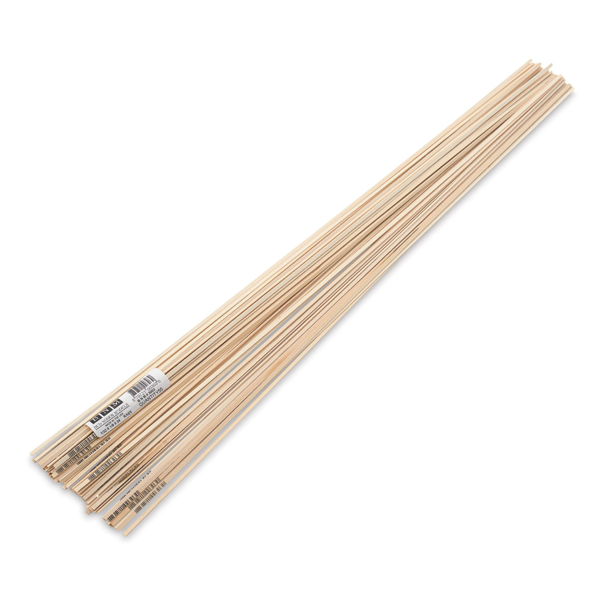 Bud Nosen Balsa Wood Sticks - 1/4 x 1/2 x 36, Pkg of 12