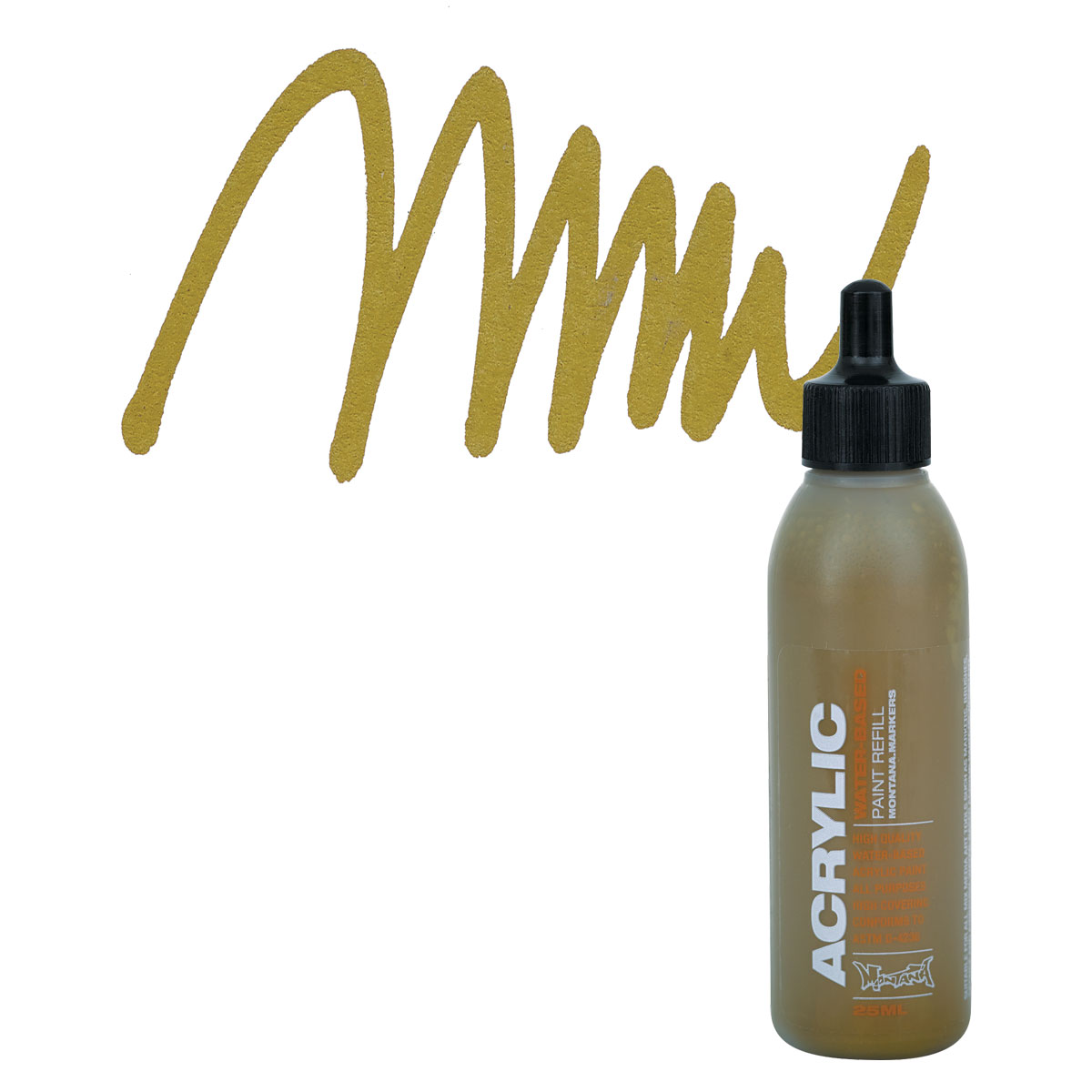 Montana Acrylic Marker .7mm Metallic Gold Matte