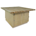 Hann Art and Printmaking Workstation - Maple Top, 4-Door