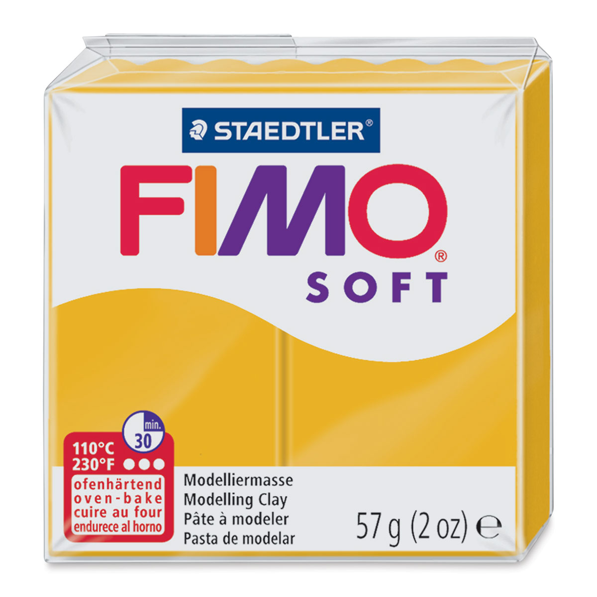 STAEDTLER FIMO Soft Polymer Clay - Oven Bake Clay for Modeling, Jewelry,  Sculpting, 1 lb Block, White 8021-0, 454 (8021-1LB-0)