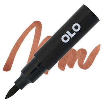 Open in modal - Olo Brush-Tip Half Marker - O4.6, Dry Oak - Marker and Swatch