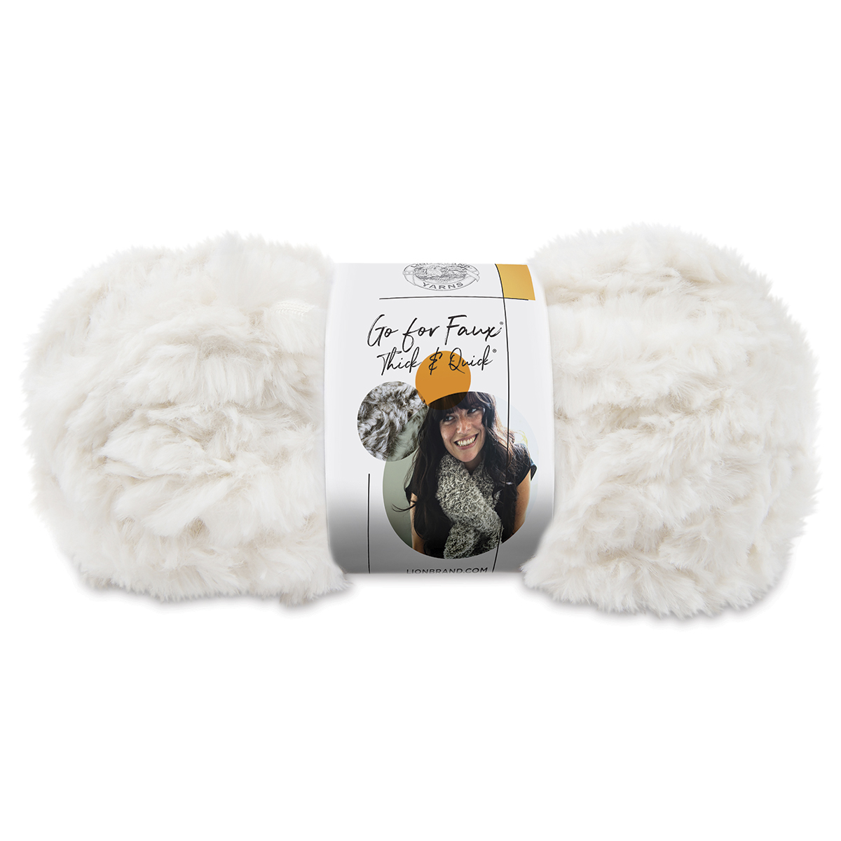 Lion Brand Go For Faux Thick And Quick Yarn - Mink, 24 yds