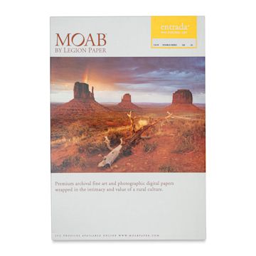 Open in modal - Legion Moab Entrada Digital Rag Paper - 13" x 19", Natural, 190 gsm, Pkg of 25