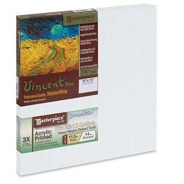 Open in modal - Masterpiece Vincent Pro Sausalito Cotton Canvas - 10" x 10", Acrylic Primed