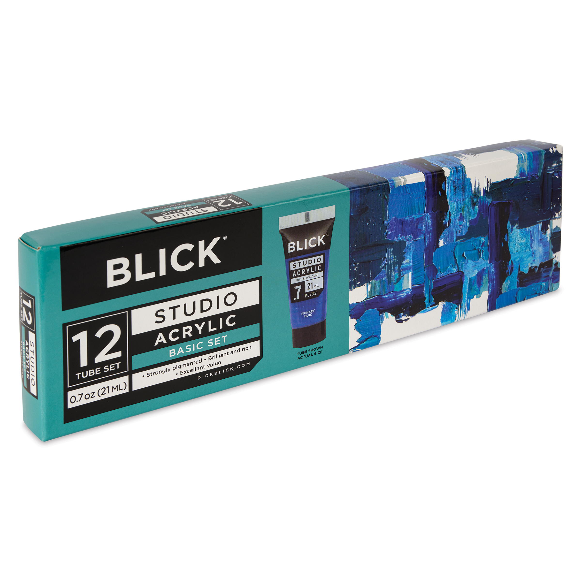 Blick Studio Acrylics - Set of 12 colors, 21 ml tubes| Utrecht Art