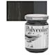 Maimeri Polycolor Vinyl Paint - Black, 140 ml Jar and swatch