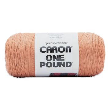 Open in modal - Caron One Pound Acrylic Yarn - 1 lb, 4-Ply, Faded Brick