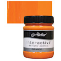 Chroma Atelier Interactive Artists' Acrylics - Orange, jar