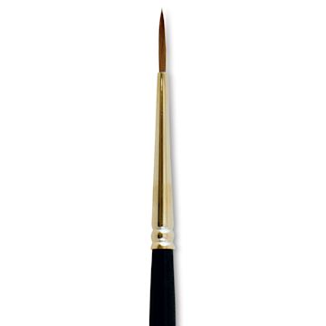 Open in modal - Silver Brush Renaissance Red Sable Brush - Round, Short Handle, Size 1 close up