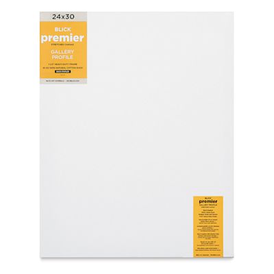 Blick Premier Stretched Cotton Canvas - Gallery Profile, Back-Stapled ...