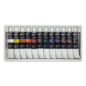 Sargent Art Acrylic Paint Set of 12 Tubes  Inside of Package