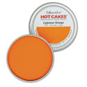 Enkaustikos Hot Cakes Encaustic Paint - Cadmium Orange, tin and swatch