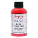 Angelus Acrylic Leather Paint - Chili Red, 4 oz