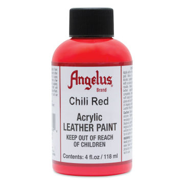 Angelus Acrylic Leather Paint - Chili Red, 4 oz
