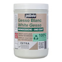 Pebeo Studio Green Gesso - One Coat White, 945 ml