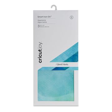 Open in modal - Cricut Joy Smart Iron-On - Aquamarine Patterned Sampler, 5-1/2" x 12", 3 Sheets