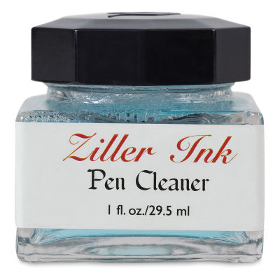 Ziller Ink Pen Cleaner - Front view of 1 oz. bottle