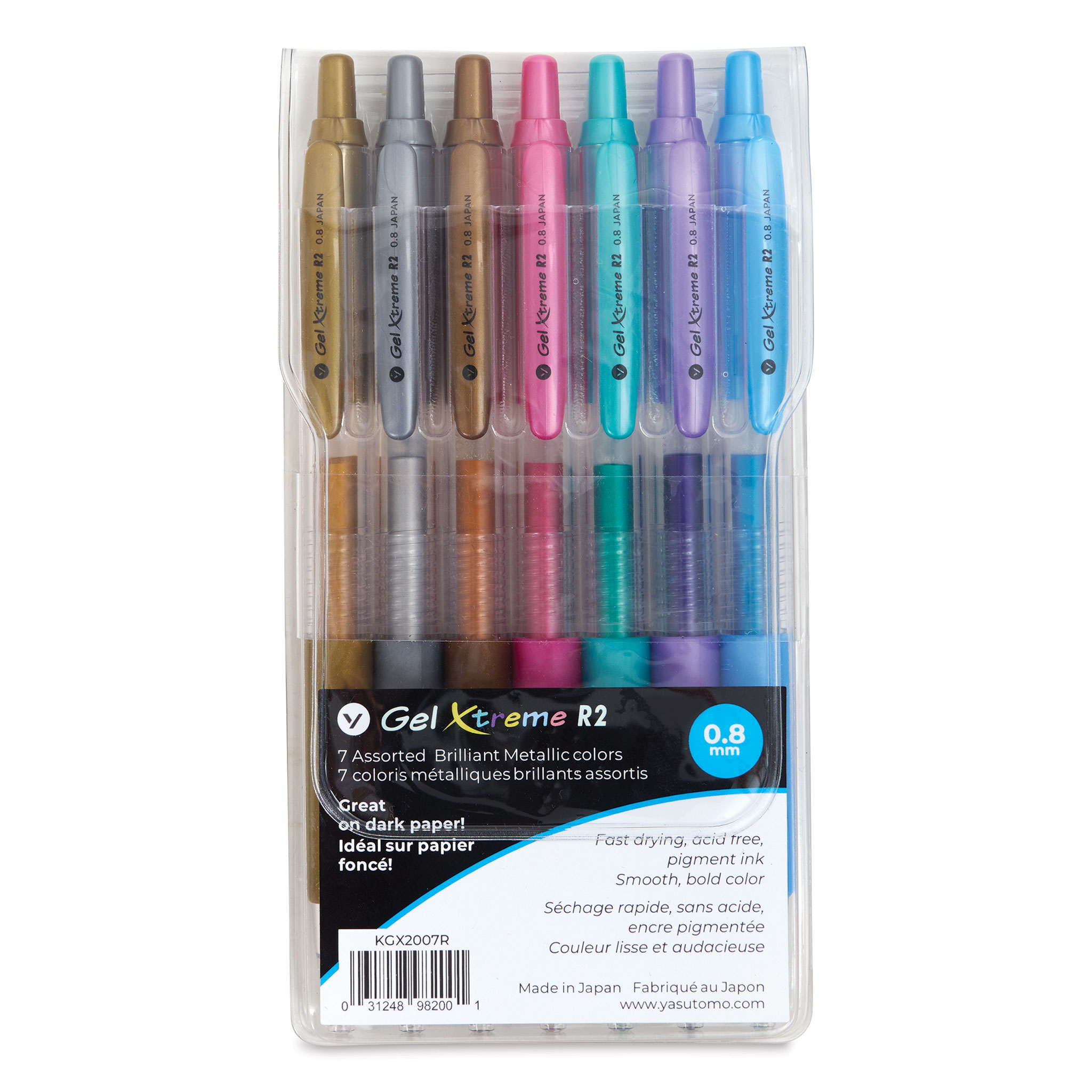 Yasutomo R2 Gel Pens - Assorted Metallic Colors, Set of 7 | BLICK Art ...