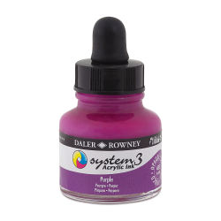 Daler-Rowney System 3 Acrylic Ink - Purple, 1 oz