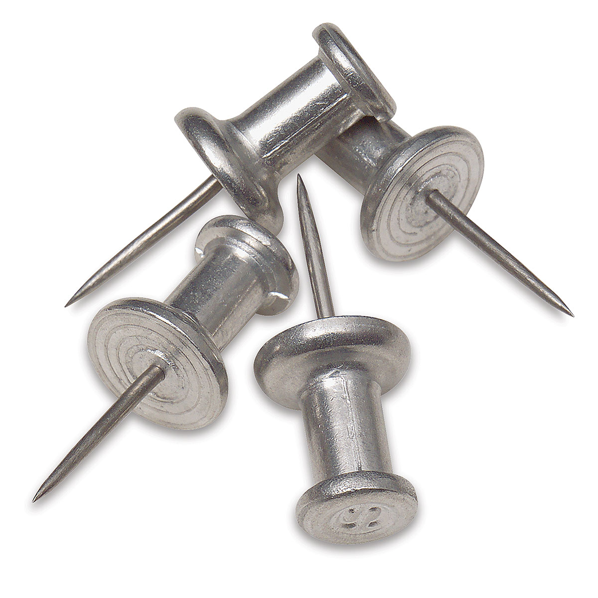 Flexitable : Aluminium And Stainless Steel 1/2in Push Pin : Box Of 100
