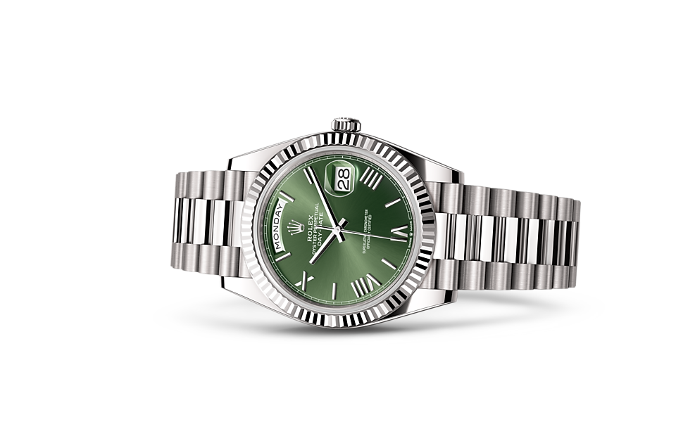 Rolex day date on sale 41 white gold