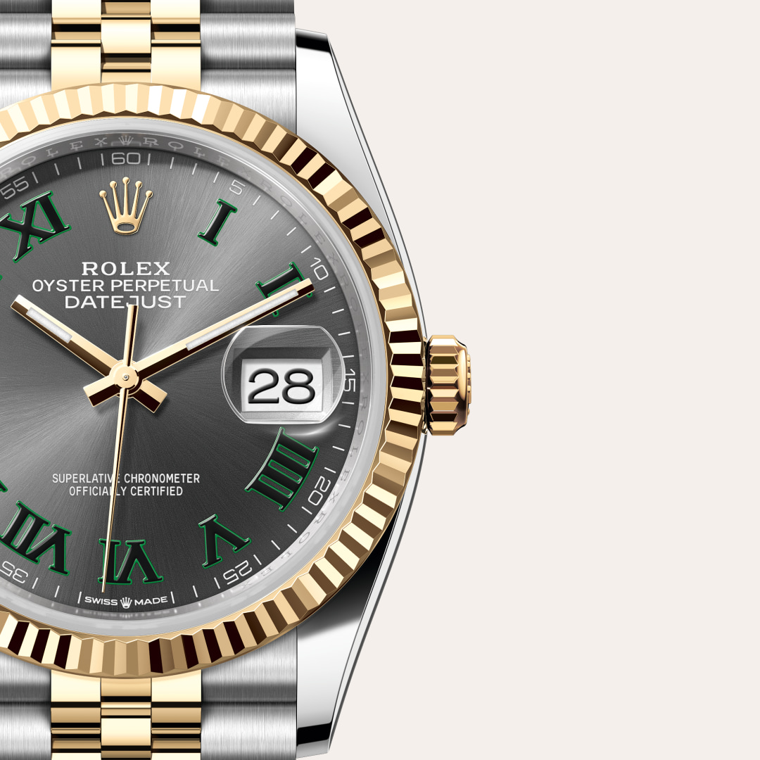 Rolex Datejust 36 Yellow Gold Rolesor Oystersteel, M126233-0035