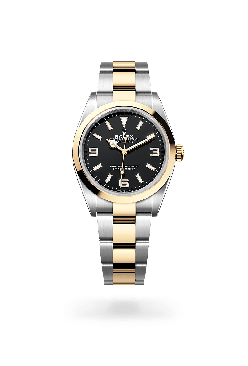 Rolex Explorer 36 Oystersteel and Yellow Gold M124273 0001