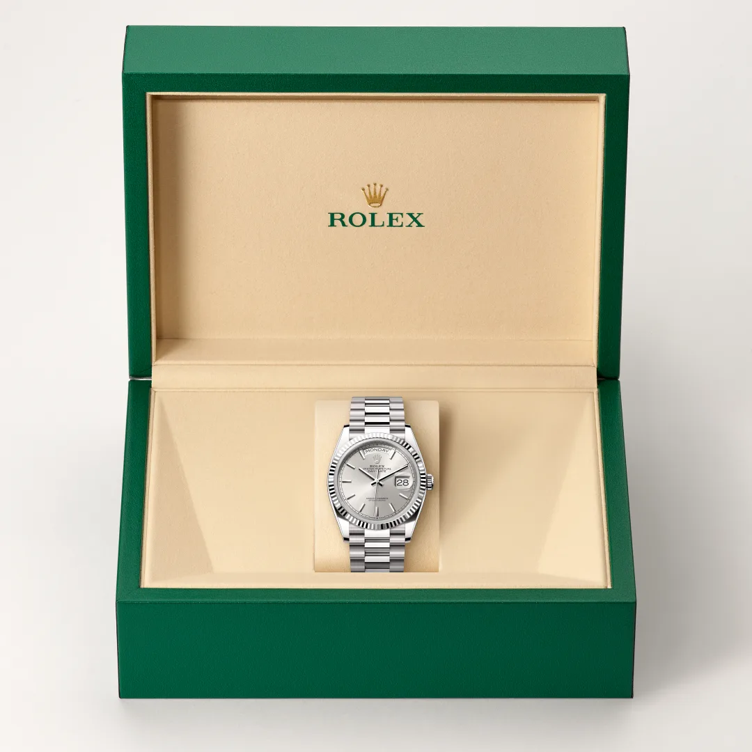 Rolex Day-Date 36 18 ct White Gold, M128239-0005