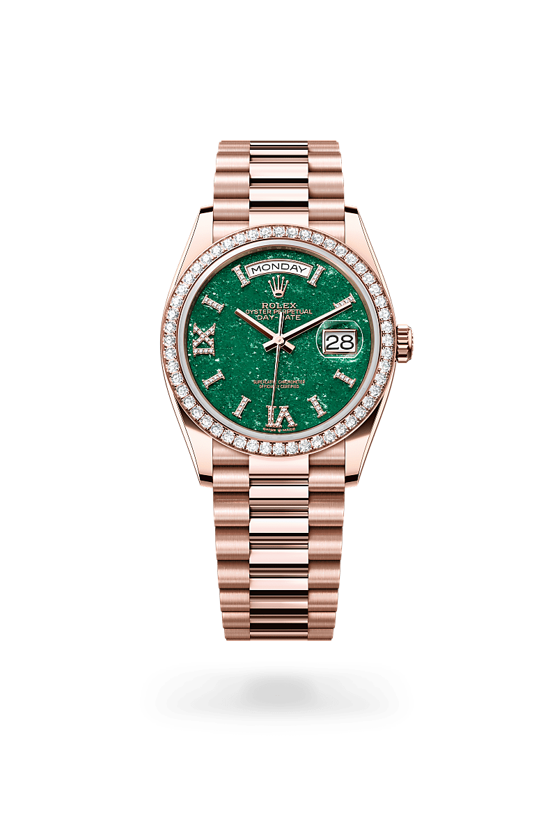 Rolex Day-Date 36 18 ct Everose Gold, M128345RBR-0068