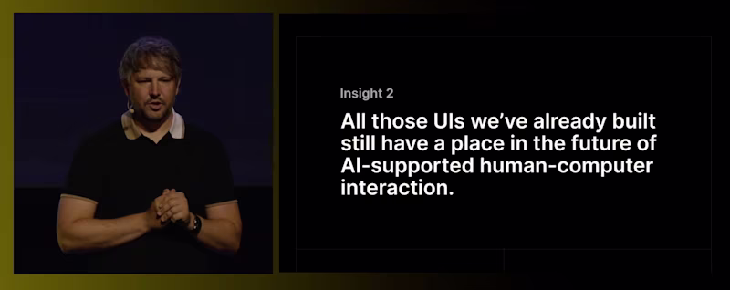 All those UI UIs we've already built still have a place in the future of AI-supported human-computer interaction.