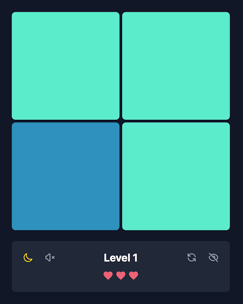Four colorful squares on top of the words "Level 1"