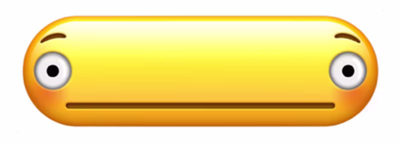 Stretched emoji looking very weird.