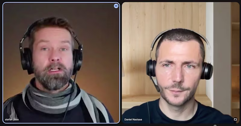 Stefan and Daniel in a call.