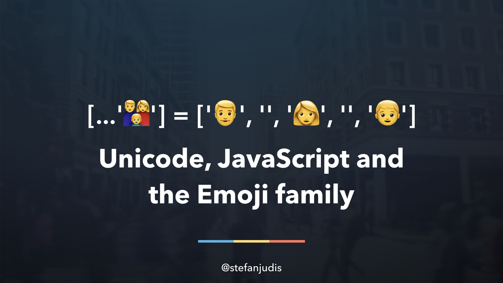 Unicode, JavaScript and the Emoji family