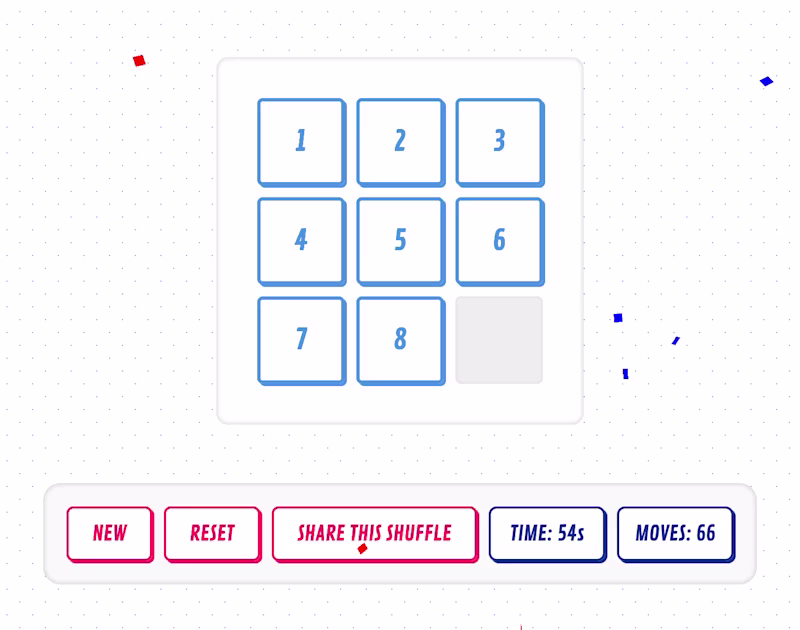 A sliding puzzle game.