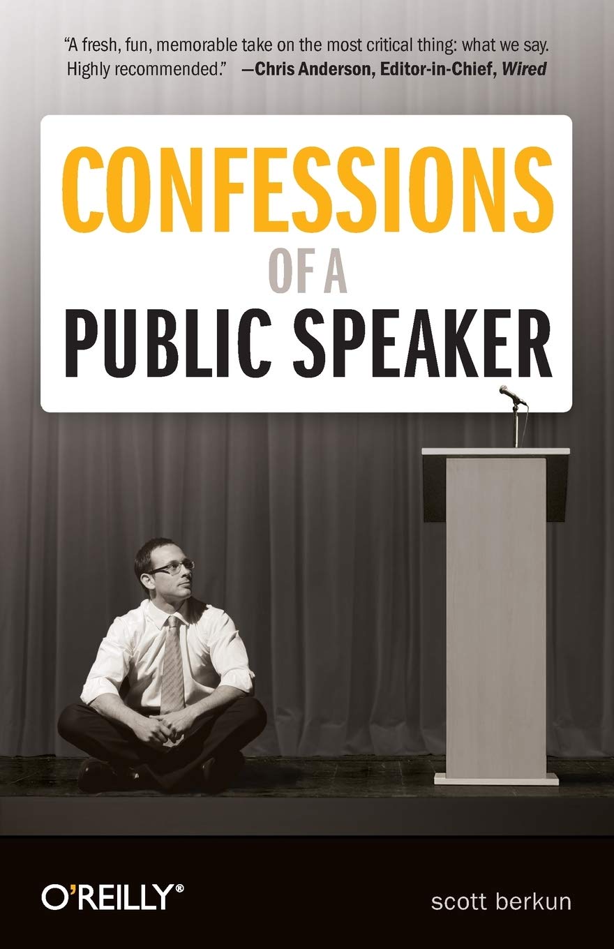 "Confessions of a public speaker" cover