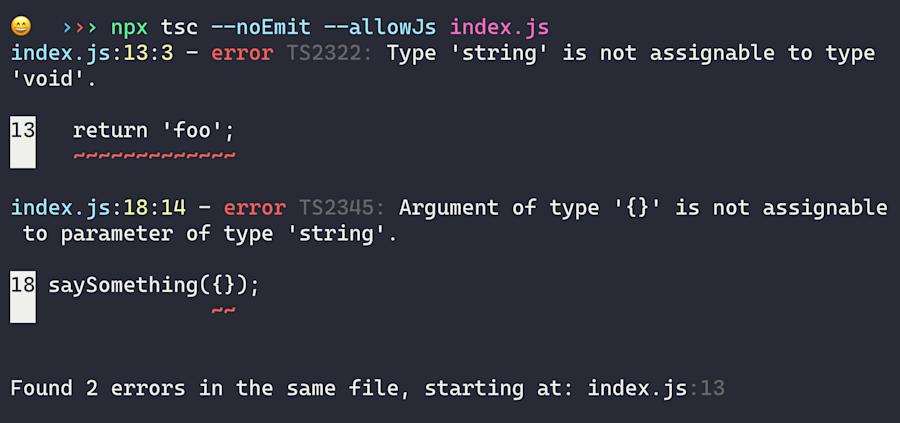 VS Code supports JSDoc-powered type checking | Stefan Judis Web Development