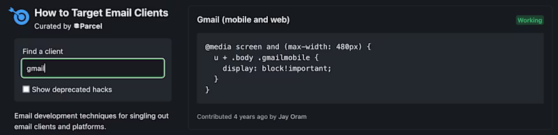  How to Target Email Clients screenshot