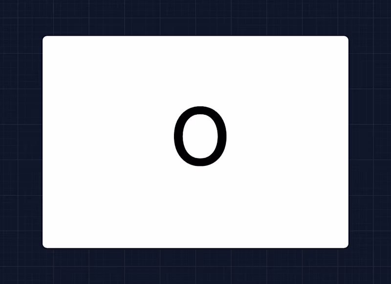 The letter "O"