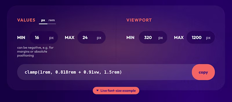 Application to create clamp statements.