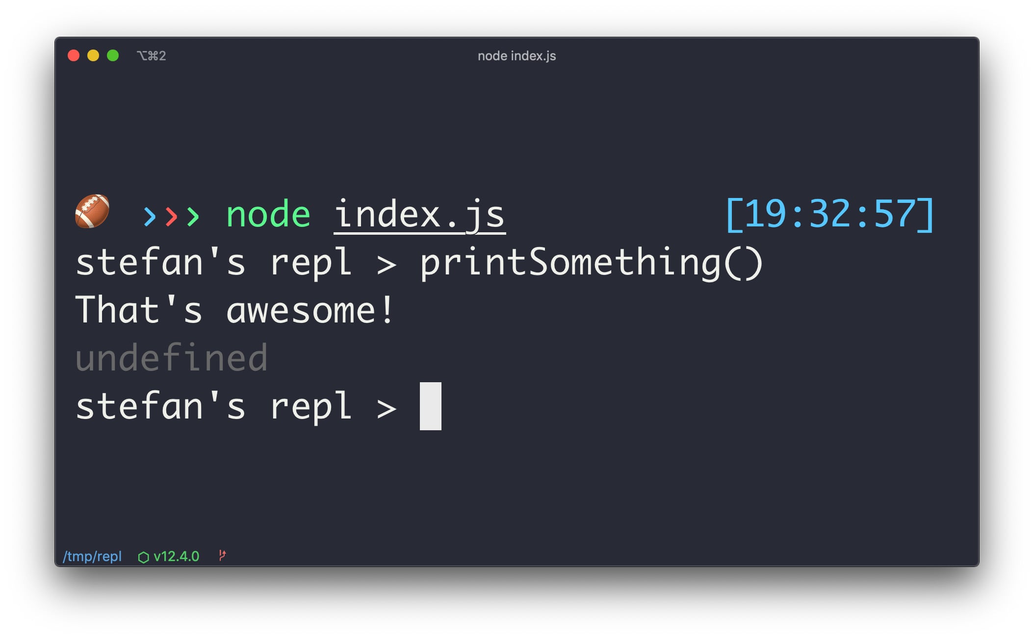 create node js project