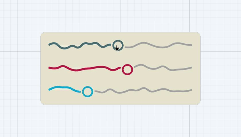 Three wiggle range sliders