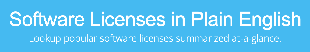 Software licenses in plain english