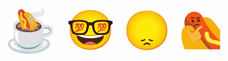Weird emoji stickers