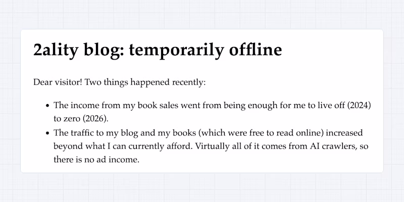 2ality blog: temporarily offline