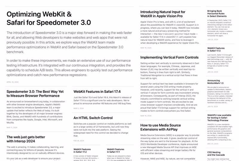 A text-based Masonry layout