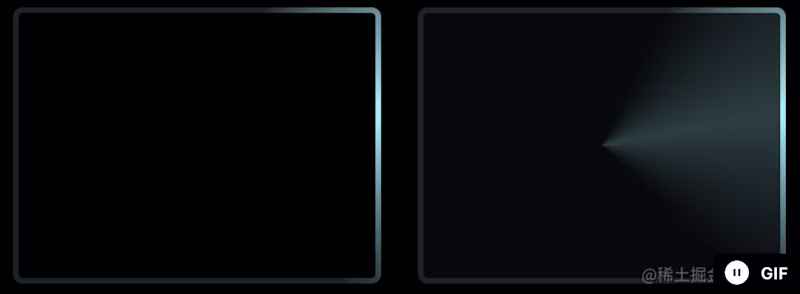 Two borders that look like radars.