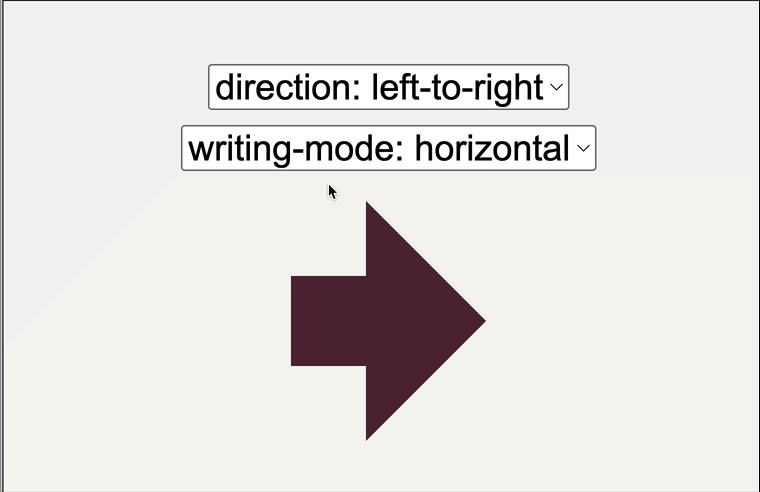 CSS arrow reacting to writing-mode and direction
