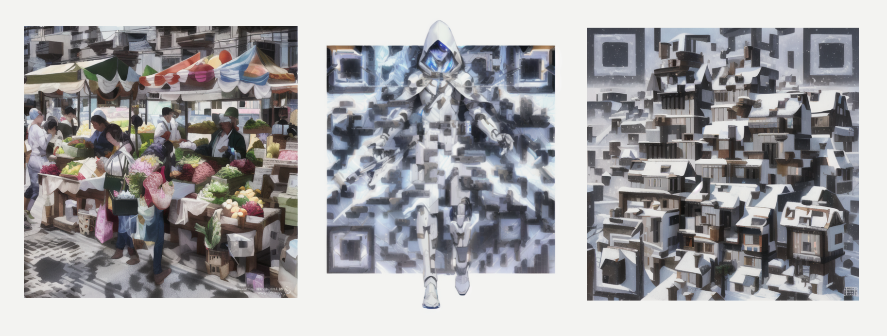 Realistic looking QR codes.
