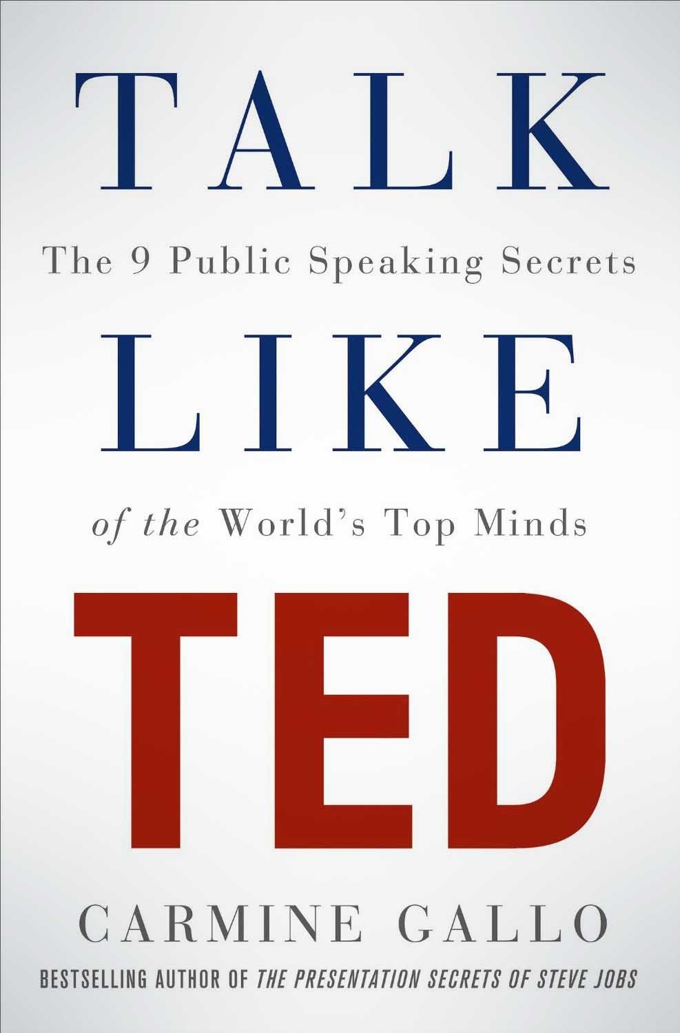 Cover: Talk Like TED – The 9 public speaking secrets of the world's top minds